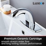 Luxice Touchless Bathroom Sink Faucet