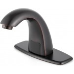 Luxice Oil Rubbed Bronze Touchless Bathroom Sink Faucet