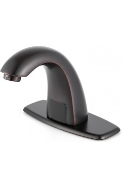 Luxice Oil Rubbed Bronze Touchless Bathroom Sink Faucet