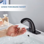 Luxice Oil Rubbed Bronze Touchless Bathroom Sink Faucet