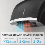 LUXICE Hand Dryer for Home Bathroom Commercial 