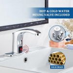 Luxice Sensor Automatic Touchless Bathroom Sink Faucet 